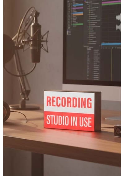 Recording Kayıt Tasarımlı Dekoratif Aydınlatma Çok Renkli