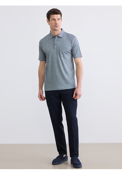 Lcwaıkıkı Classic Petrol Polo Yaka Standart Fit Erkek Tişört