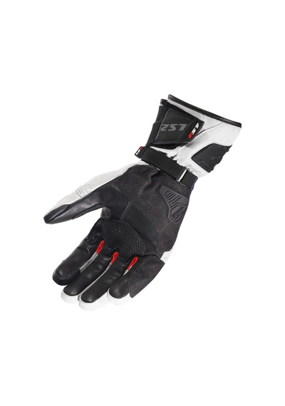 Ls2 Nordıc Eldiven Gri-mavi-kırmızı Gri - Mavi