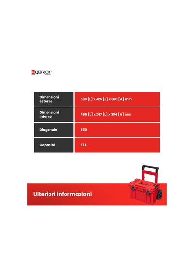Qbrıck System Prime Cart Red Uhd Takım Çantası
