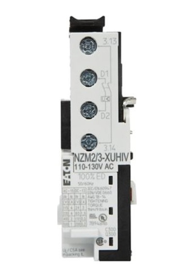 Eaton Nzm2/3-xuhıv110-130ac Kompakt Şalter Aksesuarı: Erken Kapama Kontaklı Düşük Ger.bobini Nzm2/3