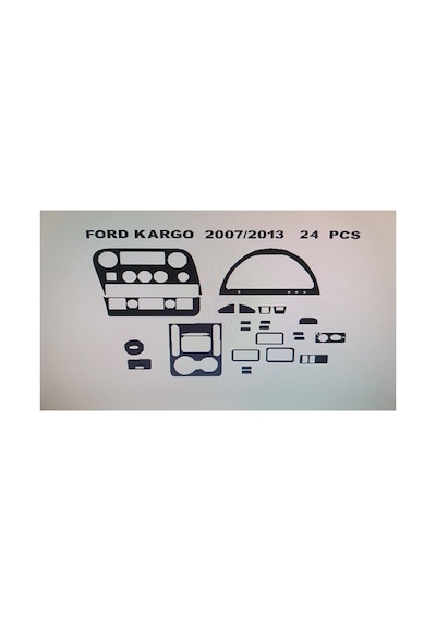 Ford Cargo 2007-2013 24 Parça Torpido Kaplama Renk Gri