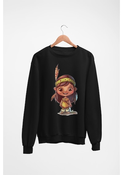 Magors Stıl-x Baskılı Kız Çocuk Sweatshırt Siyah-9