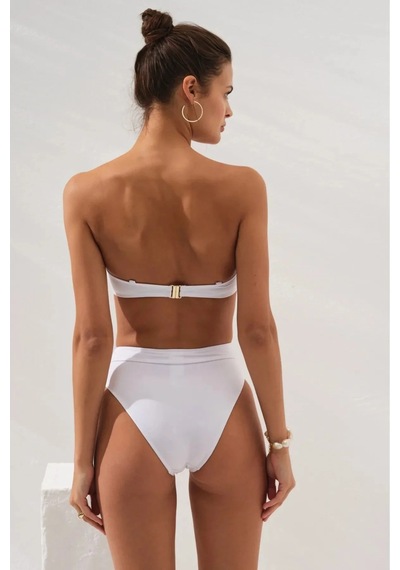 Pierre Cardin Tek Parça Alt - Yüksek Bel Bikini Altı Toparlayıcı, Kusursuz Form, Iz Bırakmaz Konfor Beyaz