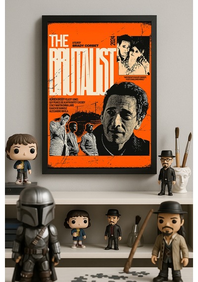 The Brutalist Siyah Ahşap Çerçeveli Poster, Film Duvar Tablosu
