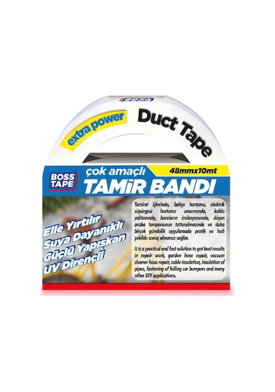 Duct Tape Tamir Bandı Beyaz - 48Mmx10Mt