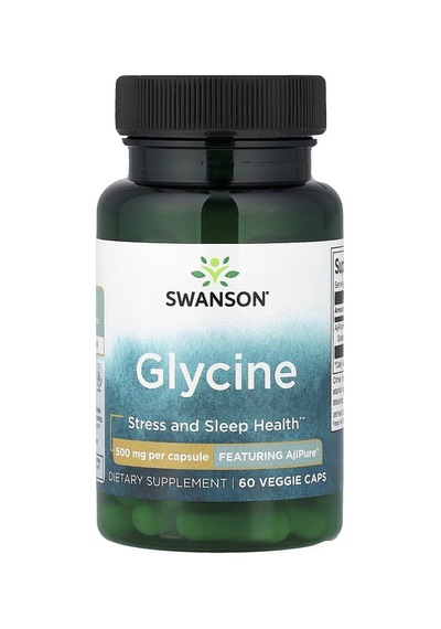 Swanson Vitamins, Glycine, 500 Mg, 60 Veggie Caps