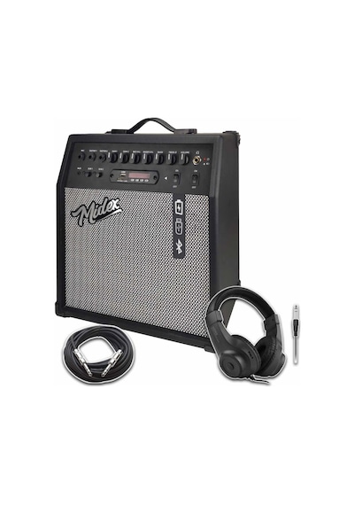 Midex Mga-50hd Elektro Gitar Amfisi 50 Watt Usb Bluetooth Şarjlı 4 Girişli Kulaklık Ve Kablo Dahil