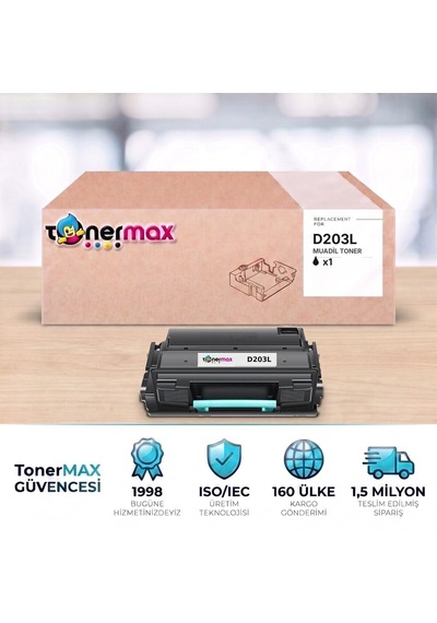 Samsung M3370fd Muadil Toner Çipli Mltd203l 10'lu 5.000 Sayfa