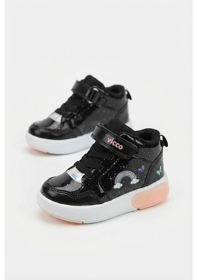 Vicco Şira Siyah Anatomik Rahat Sneaker Işıklı Kız Çocuk Bot 946.b26k.257