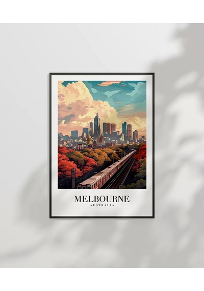 Çerçevesiz Poster Melbourne Tren İstasyonu
