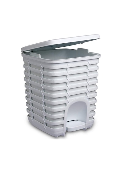 Primanova Palm Pedallı Çöp Kovası 9 Lt - Beyaz-1162 - No Color Beyaz