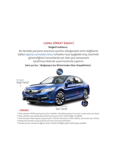 Leoparts Skoda Octavia Arka Tampon Reflektörü Sağ 2013-2016 5e5945106