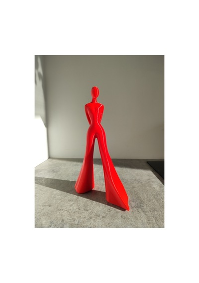 Soyut Kadın Figürü 23 Cm Modern Heykel, Dekoratif Biblo