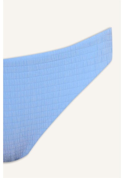 Defacto Regular Fıt Kırışık Dokulu Kumaş Mavi Bikini Alt G5349ax26smbe552 Mavi-be552