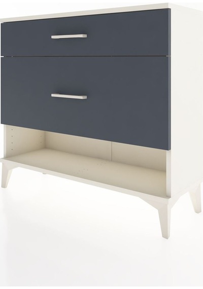 Arges Şifonyer 2 Çekmeceli 88x30x80 Aytaşı-antrasit Aytaşı