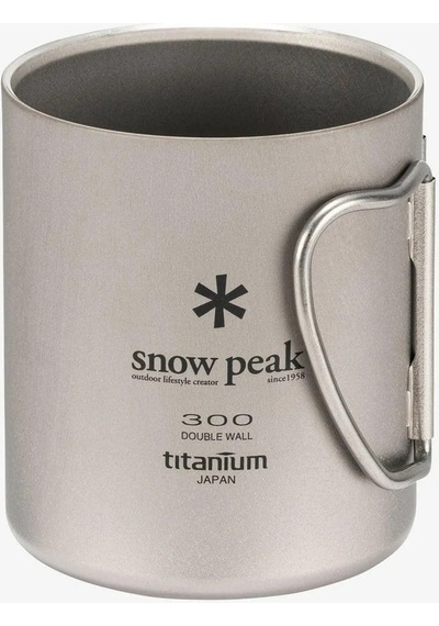 Snow Peak Ti-double 300 Mug, Titanyum Çift Cidarlı Kamp Kupası, Ultra Hafif, 300 Ml Çok Renkli