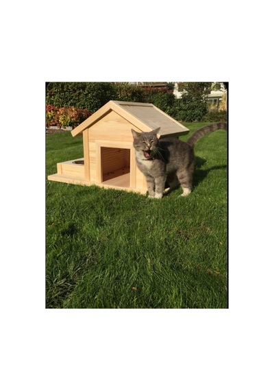 Özel Tasarım İç Ve Dış Mekan Yalıtımlı Kedi Yuvası Kedi Evi
