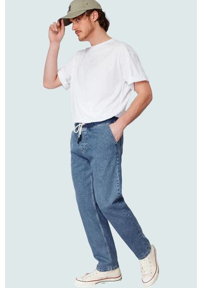 Ersefa Erkek Relaxed Fit Kordonlu Jean Pantolon Fonksiyonel Dayanıklı Ka Açık Mavi Ersefa Erkek Relaxed Fit Kordonlu Jean Pantolon Fonksiyonel Dayanıklı Ka Açık Mavi