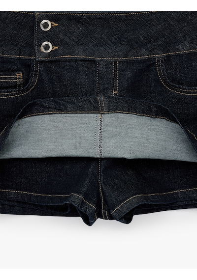 Koton Rahat Kalıp Düğme Detaylı Mini Denim Şort Etek Koyu İndigo 6sal70023md Dark Indigo Koton Rahat Kalıp Düğme Detaylı Mini Denim Şort Etek Koyu İndigo 6sal70023md Dark Indigo