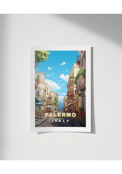 Çerçevesiz Poster Palermo'nun Büyüleyici Sokakları