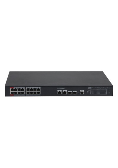 Dahua S4220-16gt-240 16 Port 16xge-2xge-2xge/sfp Yönetilebilir 240w Poe Switch