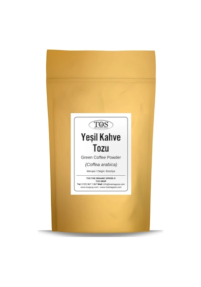 Tos The Organic Spices Yeşil Kahve Çekirdeği Tozu Green Coffee Powder 100 G