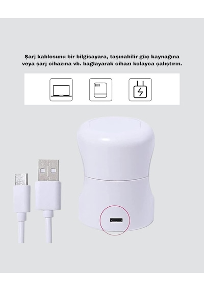 Mini Tırnak Kurutucu Hızlı Kurutma İçin Uvled Işık Teknolojisi 1