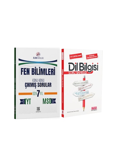 Alan Tyt Msü Fen Bilimleri Konu Konu Çıkmış Sorular Ve Akm Dil Bilgisi Soru Bankası Seti 2 Kitap