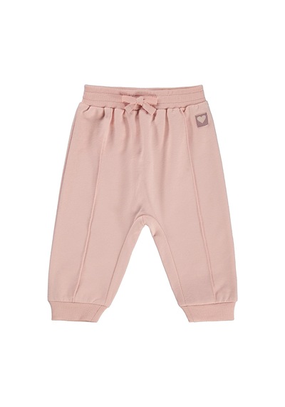 Civil Baby Civil Basic Kalp Etiketli 6-18 Ay Eşofman Altı - Pembe Pudra Pembesi