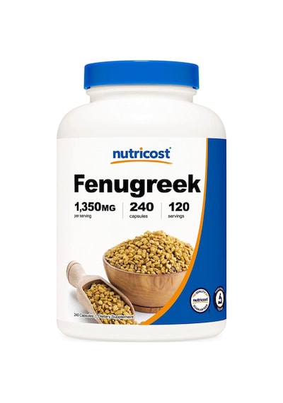 Nutricost Fenugreek Seed 1350mg, 240 Capsules - Gluten Free, ...