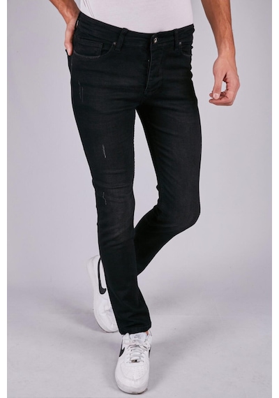 Pause Denim Erkek Slim Fit Jean Pantolon-7054 Siyah