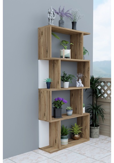 Scala 4 Raflı Çiçeklik Rafı Saksılık Standı Dekoratif Aksesuar Rafı Saksılık-meşe/beyaz Meşe-beyaz Scala 4 Raflı Çiçeklik Rafı Saksılık Standı Dekoratif Aksesuar Rafı Saksılık-meşe/beyaz Meşe-beyaz