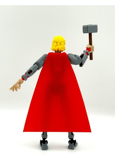 3d Baskı Eklemleri Hareketli Yıldırım Tanrısı Thor Dummy Figürü - 14 Cm Hareketli Aksiyon Figürü