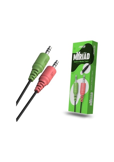 Jopus 3.5mm Aux Kulaklık Mikrofon Girişi Ayırıcı Çoklayıcı - PC Laptop Mikrofon Ses Dönüştürücü JO-AC01