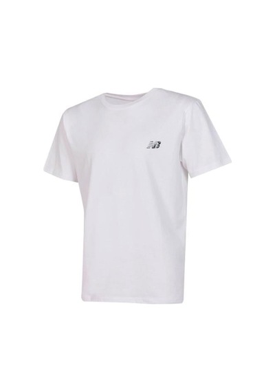 New Balance Lifestyle Erkek T-shirt Mnt1537-wt Beyaz Beyaz