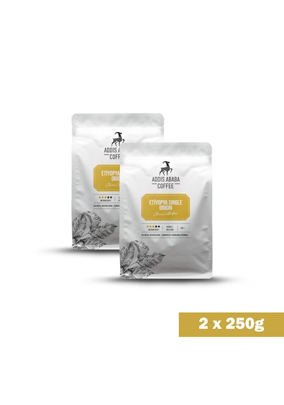 Etiyopya Single Origin Coffee 2 Li Avantajlı Paket 500 Gram Moka Pot