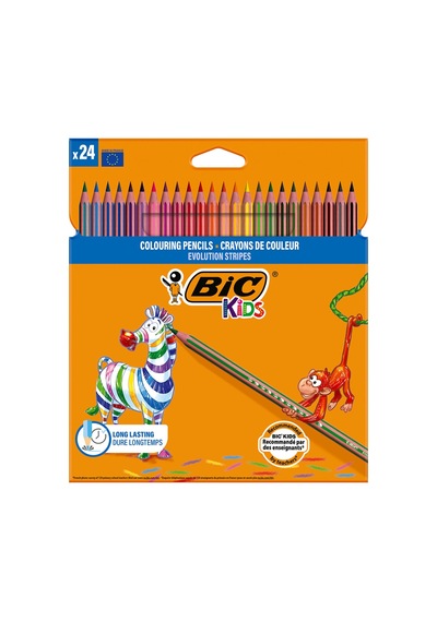 Bic Stripes Kuru Boya Kalemi 24'lü - 8 Adet Tarı