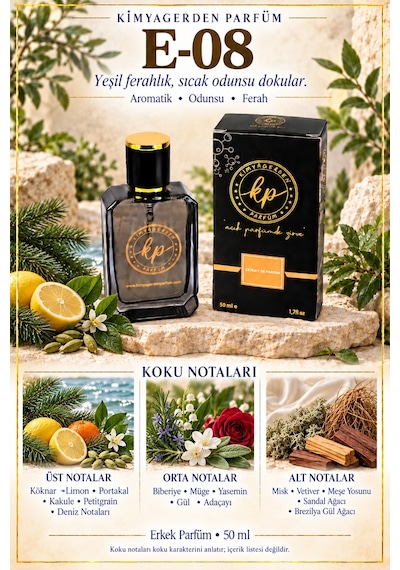 KP E-08 Erkek Parfüm EDP 50 ML