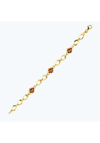 Altınbaş 22 Ayar Altın Çocuk Uğur Böceği Bileklik Bjrbl0005-25925 Renkli