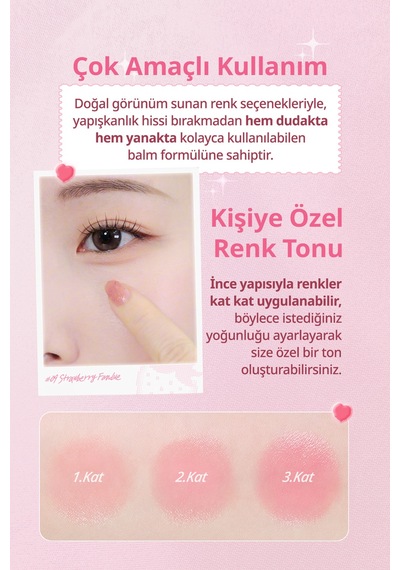 Dudak Ve Yanak Renklendirici Parlak Balm Clıo Essential Lipcheek Tap 10 Choco Pong Berry