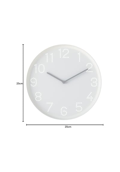 Ikea Tromma Duvar Saati, 25 Cm, Beyaz Çok Renkli