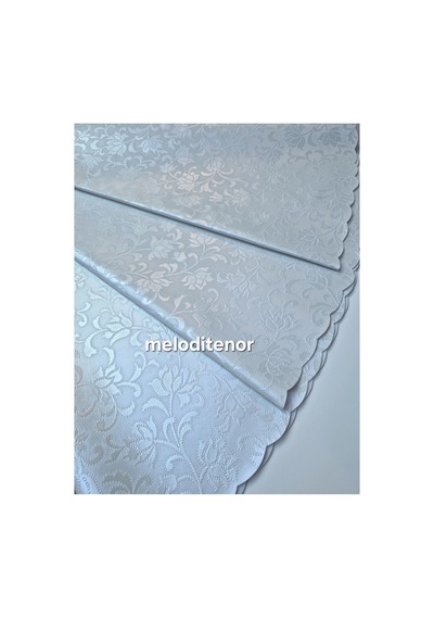 Astarlı Sedefli Düz Kendinden Çiçek Desenli Dertsiz Silinebilir Kaymaz Yuvarlak Pvc Muşamba Masa Örtüsü Beyaz Astarlı Sedefli Düz Kendinden Çiçek Desenli Dertsiz Silinebilir Kaymaz Yuvarlak Pvc Muşamba Masa Örtüsü Beyaz
