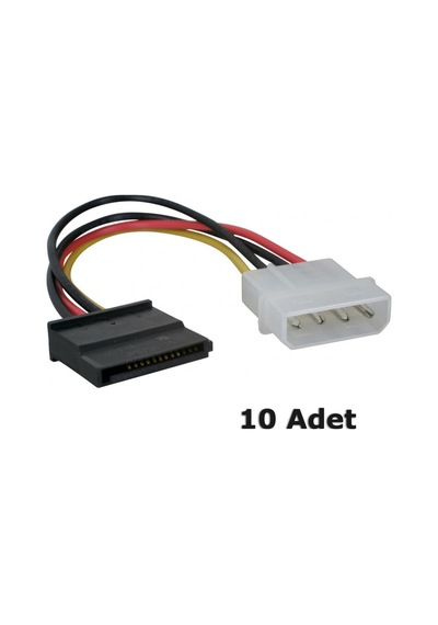 Wozlo Sata Power Kablo - Sata Hdd Harddisk Güç Kablosu - 10 Adet