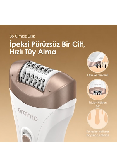 Oraimo Obe-210n Epilatör White 36 Cımbız Diski