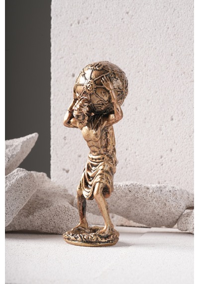 Atlas Heykel 18 Cm Dekoratif Obje Biblo
