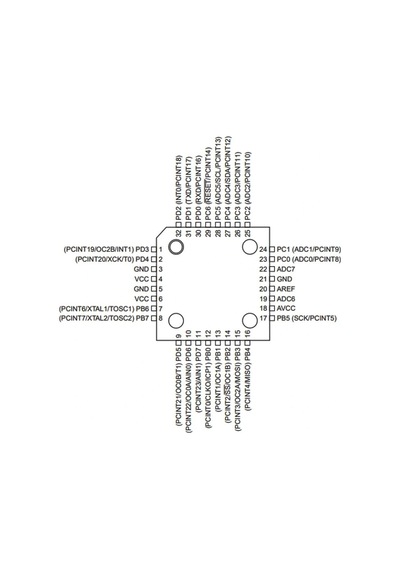 Atmega48pa-au Smd 8-bit 20 Mhz Tqfp-32
