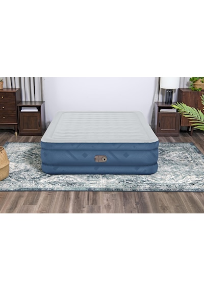 Bestway 69075 Fortech Yorgan Dokulu Çift Kişilik Dahili Elektrikli Pompalı Şişme Yatak 2.03m X 1.52m X 46cm Mavi