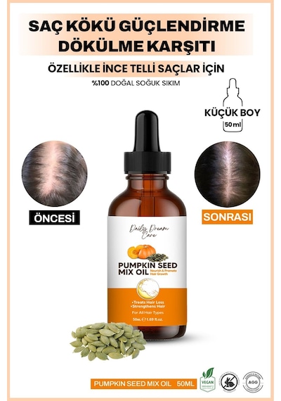 Daily Dream Series Yoğun Güçlendirme Ve Onarım Pumpkin Yağ 50 Ml
