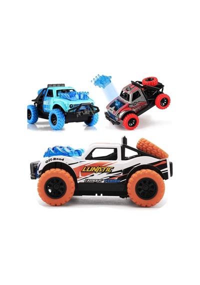 4x4 Çarpışan Oyuncak Araba Sesli Ve Işıklı Çek-bırak Çok Renkli